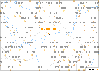 map of Makundu