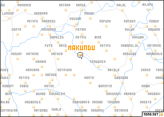 map of Makundu