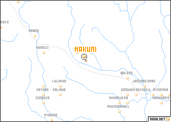 map of Makuni