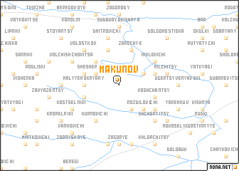 map of Makunov