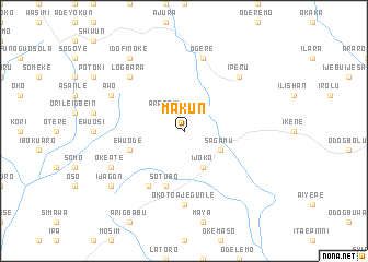 map of Makun