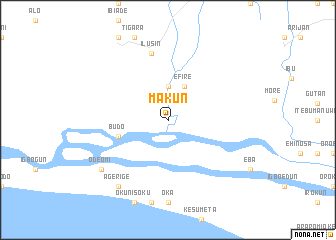 map of Makun