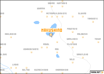 map of Makushino