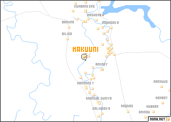 map of Makuuni