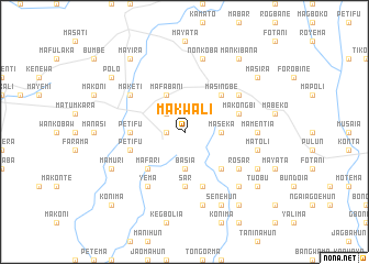 map of Makwali