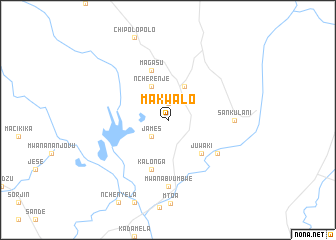 map of Makwalo