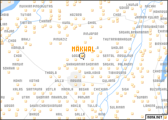 map of Makwāl