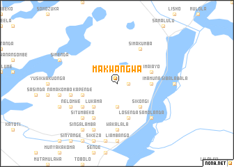 map of Makwangwa