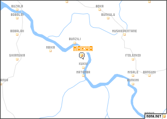 map of Makwa