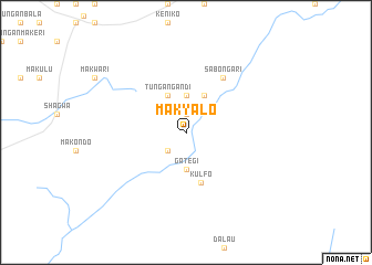 map of Makyalo