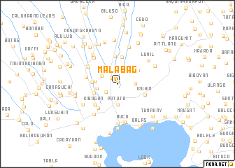 map of Malabag