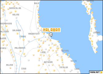 map of Malaban