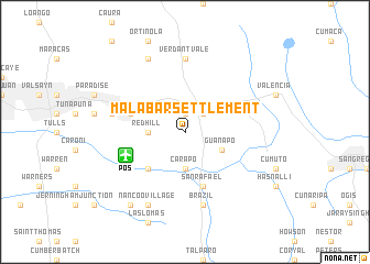 map of Malabar Settlement