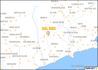 map of Malaba