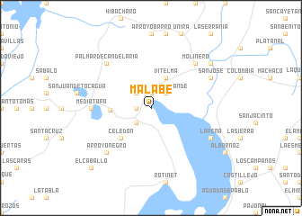 map of Malabé