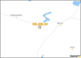 map of Mala-Blak