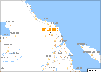 map of Malabog