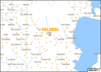 map of Malabog