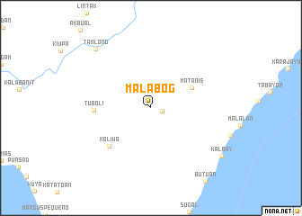 map of Malabog