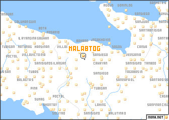 map of Malabtog