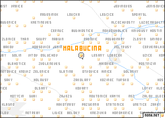 map of Malá Bučina