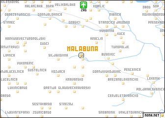 map of Mala Buna