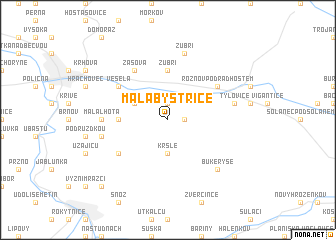 map of Malá Bystřice