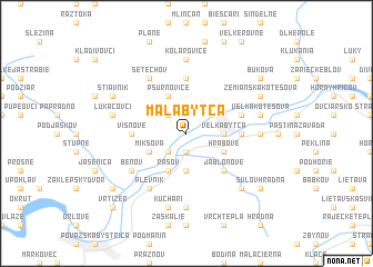 map of Malá Bytča