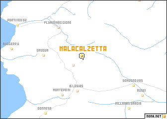 map of Malacalzetta