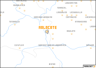 map of Malacate