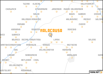 map of Malá Čausa