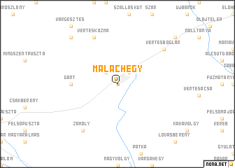 map of Malachegy