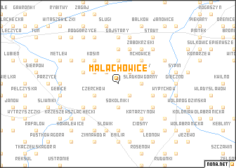 map of Małachowice