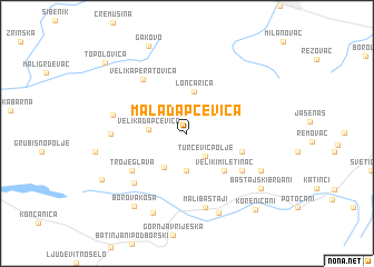 map of Mala Dapčevica