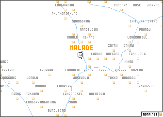 map of Malade