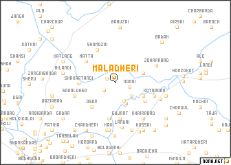 map of Māla Dheri