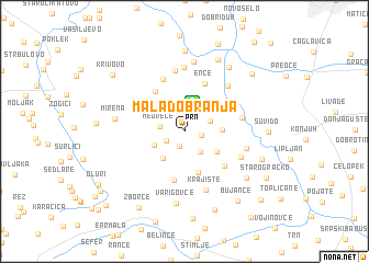 map of Mala Dobranja