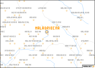 map of Malá Driečna