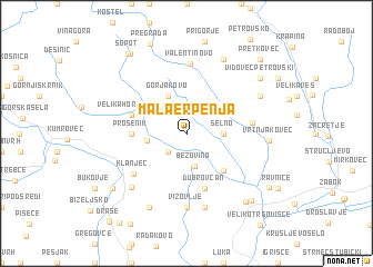 map of Mala Erpenja