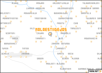 map of Mălăeştii de Jos