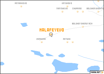 map of Malafeyevo