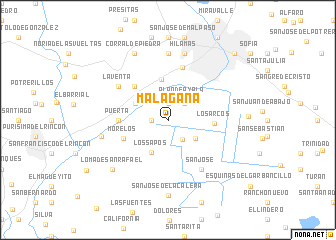 map of Malagana