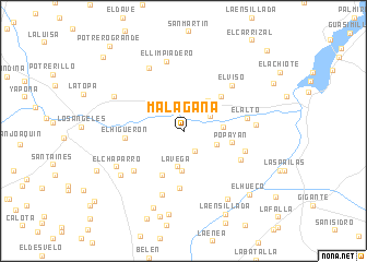 map of Malagana