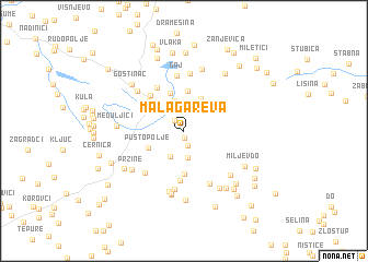 map of Mala Gareva