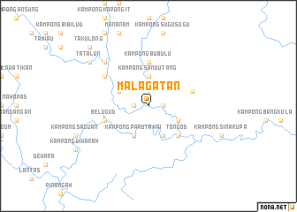 map of Malagatan