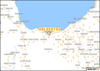 map of Malagatas