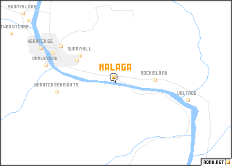 map of Malaga