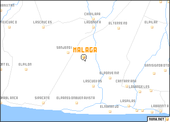 map of Málaga
