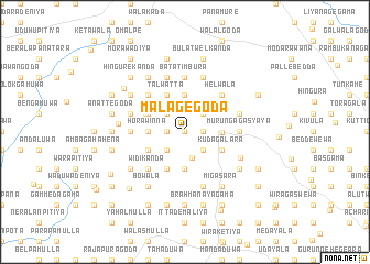 map of Malagegoda