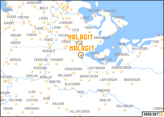 map of Malag-it